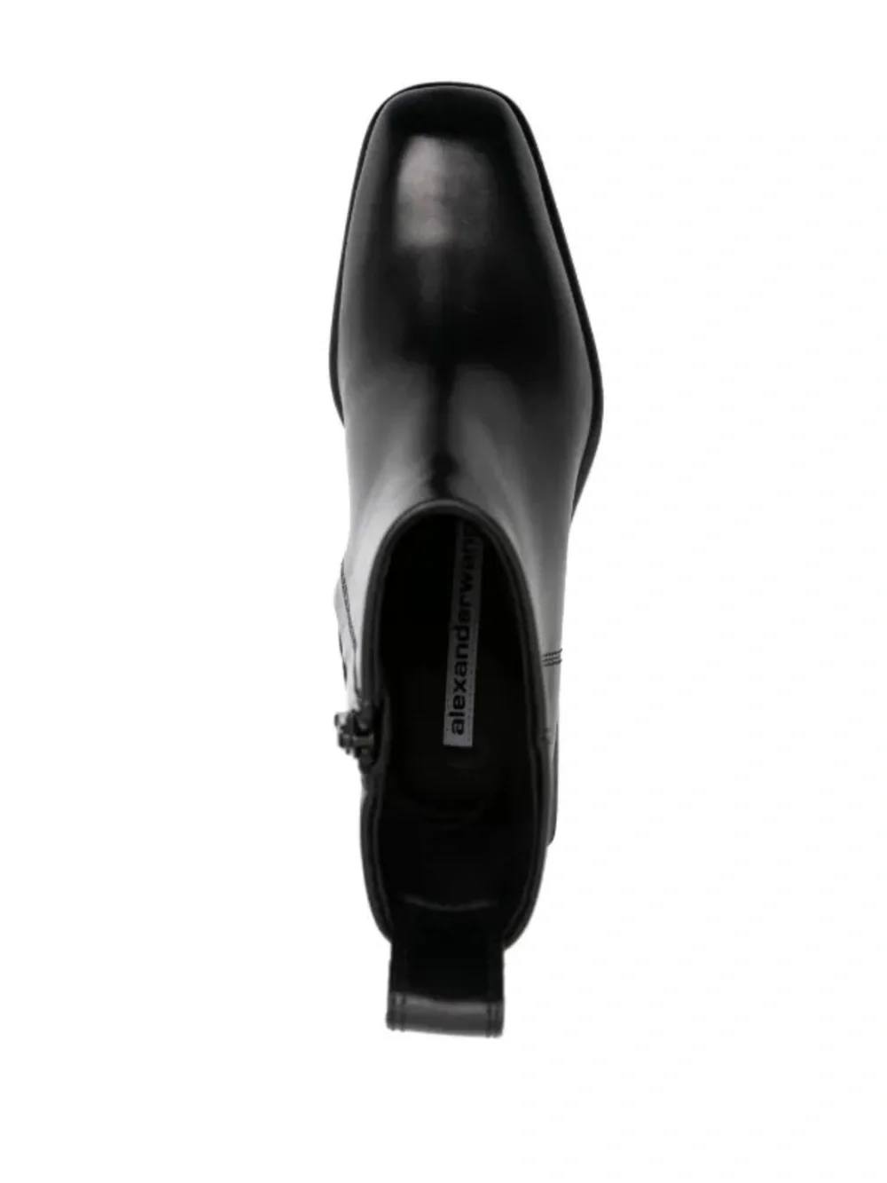 Alexander Wang Black Leather Women's Ankle Boots - Picture 3 of 12